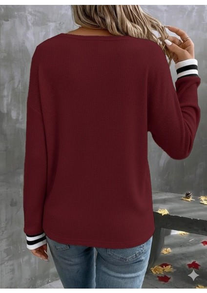 Ulak Handmader Kadın Uzun Kollu V Yakalı Waffle Bluz fiyatları