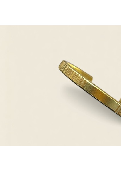 Saf Pirinç Oluklu Tasarım Bileklik