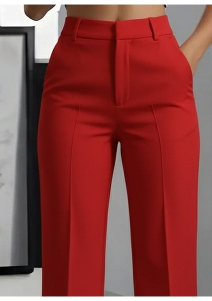 Ulak Handmader Kadın Yüksek Bel Cepli Ithal Krep Pantolon fiyatları