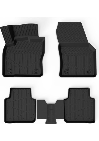 Ford Focus 2011-2018 MK3 için Havuzlu Paspas, Yüksek Kenarlı, Esnek, Araca Özel, Kokusuz, Oto Paspas