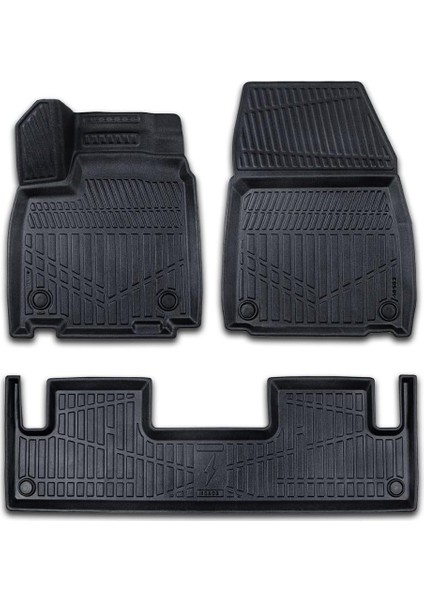 Megane E-Tech Elektrik 2023-2025 Için Havuzlu Paspas, Yüksek Kenarlı, Esnek, Araca Özel, Kokusuz, Oto Paspas