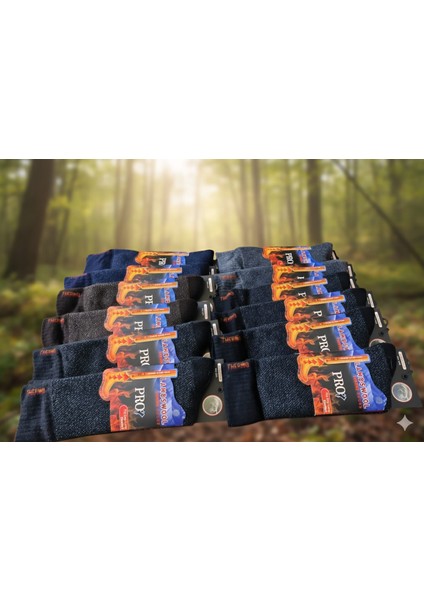 ; Havlu Lambswool (Yün) Thermal Erkek Çorap; Asorti 12'li Paket fiyatları