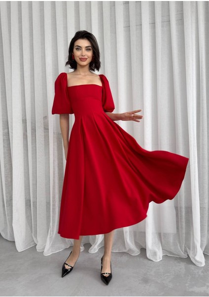 Ulak Handmader Benjamin Çan Etekli Midi Boy Elbise modelleri