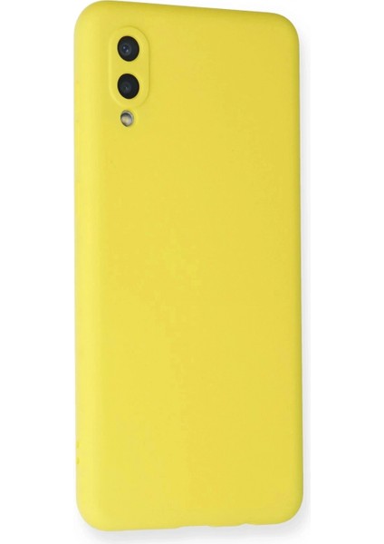 Samsung Galaxy A02 Kılıf Nano Içi Kadife Silikon - Sarı fiyatları