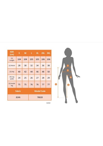 Ulak Handmader Kadın Yüksek Bel Ispanyol Paça Kot Pantolon