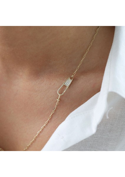 Nisera Pırlanta Unisex Tasarım Ataç Altın Zincir fiyatları