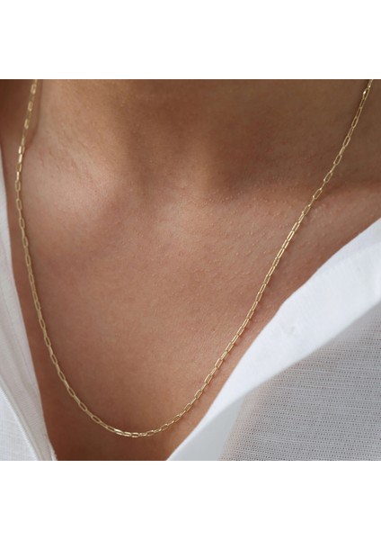 Nisera Pırlanta Unisex Tasarım Ataç Altın Zincir fırsatları