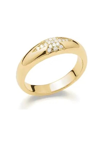 Kuzey Yıldız Bombe Tasarım Altın Yüzük modelleri