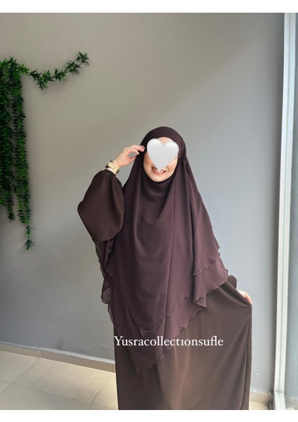 Tesettür Sufle Şifon Uzun Boy