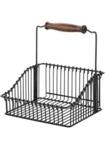 1.kalite Siyah Retro Mutfak Seti Askılı ve Sepetli Askı ve Kanca Mutfak Düzenleyici fırsatları