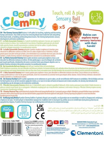 17689 Soft Clemmy - Yumuşak Blok Duyusal Top, 5 Parça 6-36 Ay fırsatları