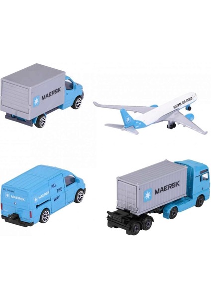 Majorette Maersk Temalı Lojistik 4'lü Koleksiyon Paketi