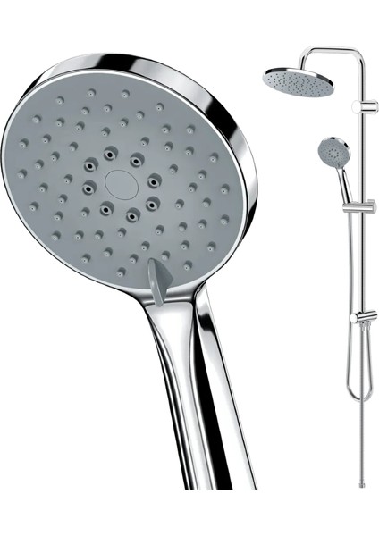 | Valtemo Butonlu Sistem, Fonksiyonlu Krom Tepe Duş Seti modelleri