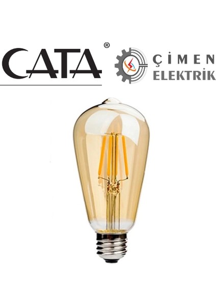 Cata Ct 4350 4W LED Ampul 2700K Amber E27 Duy