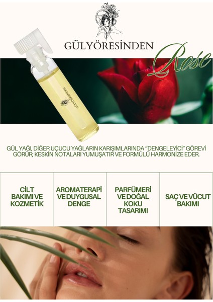 Saf Gül Yağı 1 ml – Isparta Rosa Damascena %100 Doğal Uçucu Yağ Premium modelleri