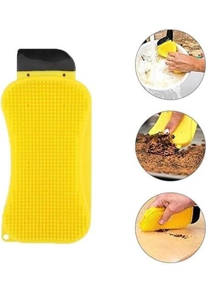 Çok Fonksiyonlu Deterjan Hazneli Pratik Bulaşık Yıkama Fırçası modelleri