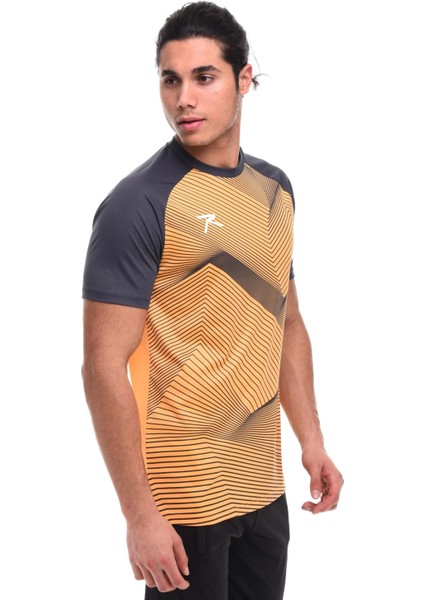 Unisex Dijital Baskılı T-Shirt Justa Oranj modelleri