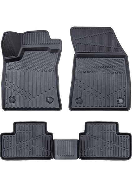 Renault Megane 4 2016-2025 Için Havuzlu Paspas, Yüksek Kenarlı, Esnek, Araca Özel, Kokusuz, Oto Paspas