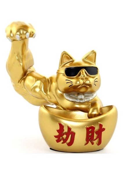 Polyester Şanslı Kedi Figürü Model 1