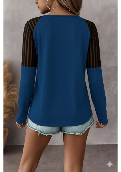 Ulak Handmader Kadın Uzun Kollu Yakadan Fermuarlı Viskon Bluz modelleri