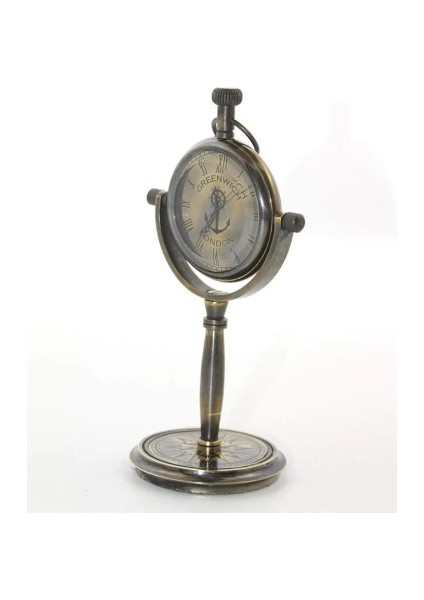 Masa Üstü Pirinç Saat Model 2