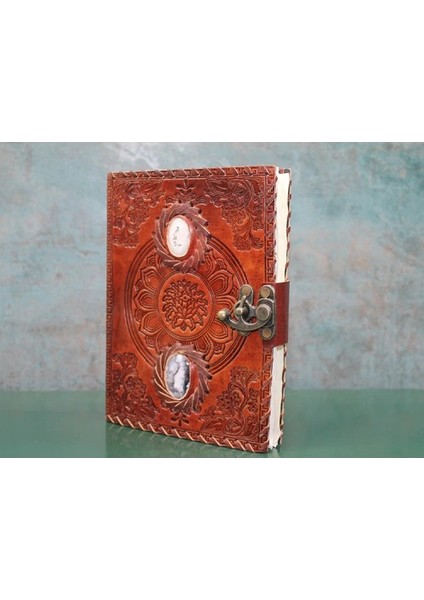 Taşlı Deri Defter Model 2