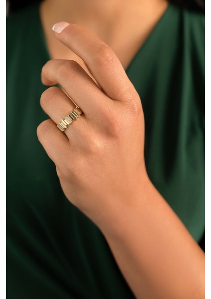 14 Ayar Altın Ritim Yüzük