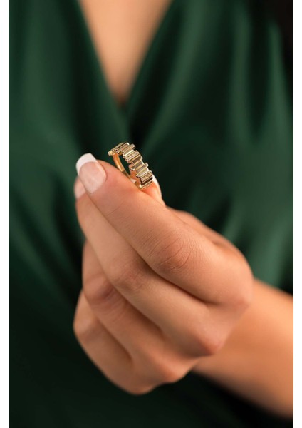 14 Ayar Altın Ritim Yüzük modelleri