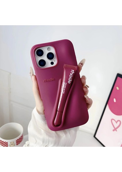 iPhone 11 Uyumlu Summer Lip Case – Ruj Bölmeli Şeffaf Rujlu Telefon Kılıfı (6.1 Inç) modelleri