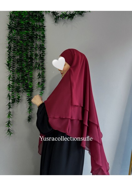 Tesettür Sufle Şifon Uzun Boy modelleri