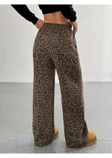 Ulak Handmader Kadın Yüksek Bel Lastikli Bağcıklı Geniş Kesim Iki Iplik Pantolon fiyatları