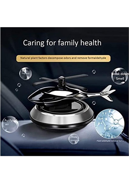 Helikopter Araba Kokusu Gümüş | Güneş Enerjili Oto Koku | Sıradışı Araç Aksesuarı Hediye modelleri