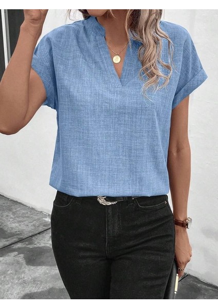 Ulak Handmader Kadın Kısa Kollu Hakim Yaka Sofya Bluz fiyatları