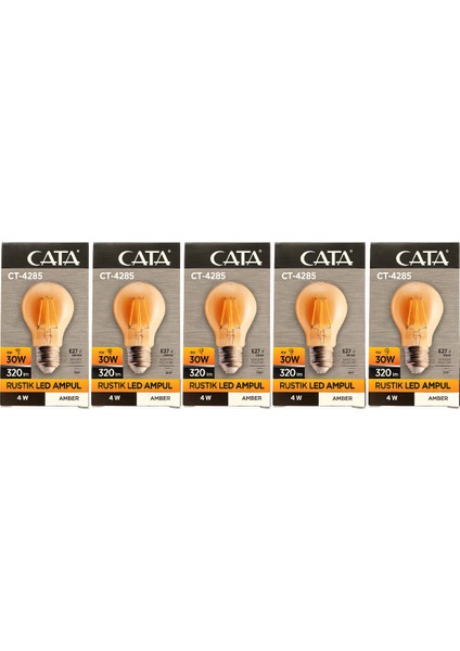 CT-4285 4W Rustik LED Ampul Amber 5li Paket fiyatları