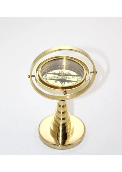 Pirinç Masa Üstü Pusula Model 1