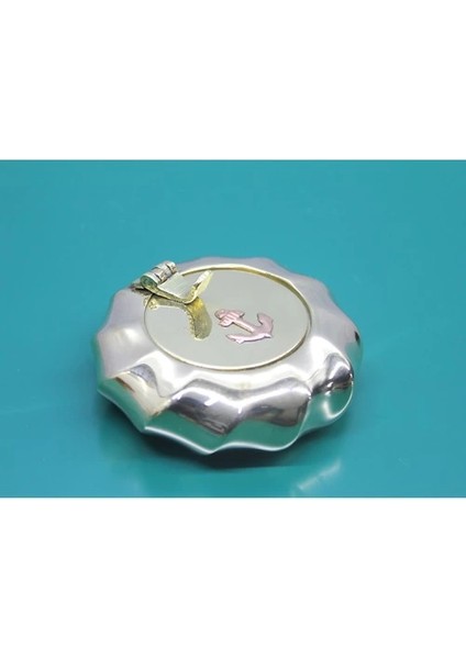 Pirinç Çapalı Kapaklı Küllük 7 cm