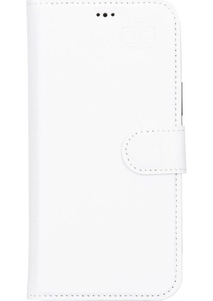 Apple iPhone 13 Pro Max Uyumlu Deri Cüzdanlı Kılıf F3 Beyaz fırsatları