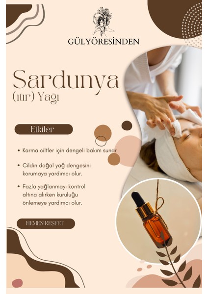 %100 Saf Sardunya Yağı (Pelargonium Graveolens) – Cilt ve Ruh Için Doğal Destek - Gülyöresinden