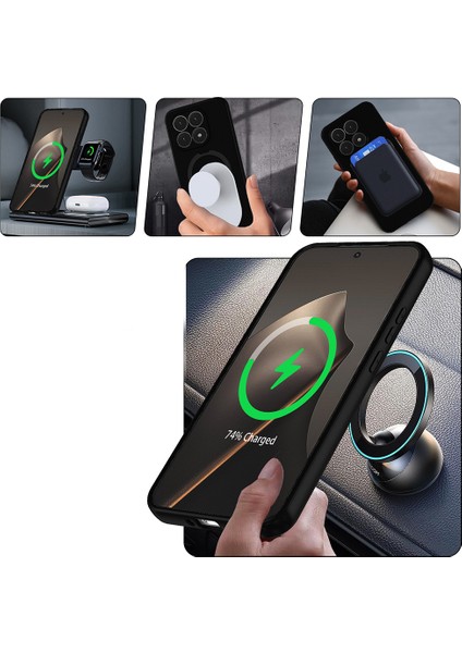 Xiaomi 15T Kılıf M-safe Şarj Özellikli Standlı Zore Samara Kapak fırsatları