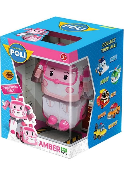 Robocar Poli Transforming Robot Figür Amber