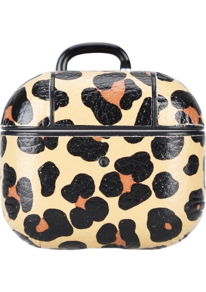 Apple Airpods 3.nesil Uyumlu Deri Kılıf Juni Leo-Ne Leopar fiyatları