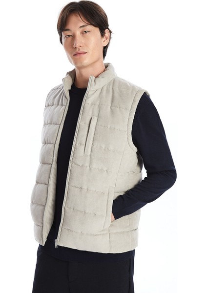 Yeni Sezon Standart Kalıp Dik Yaka Erkek Şişme Yelek