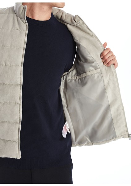 Yeni Sezon Standart Kalıp Dik Yaka Erkek Şişme Yelek fırsatları