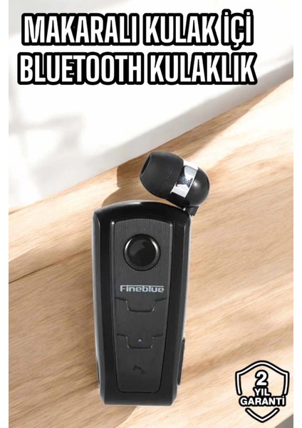 Tüm Telefonlara Uyumlu Mikrofonlu Titreşimli Makaralı Bluetooth Kulakiçi Kulaklık