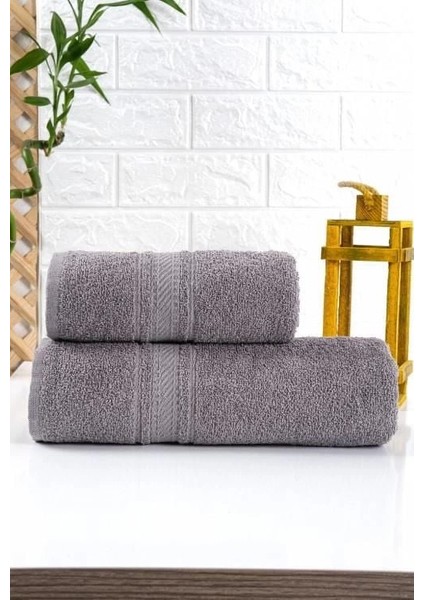 Nevresim Dünyası Gri 2'li Havlu Seti fiyatları