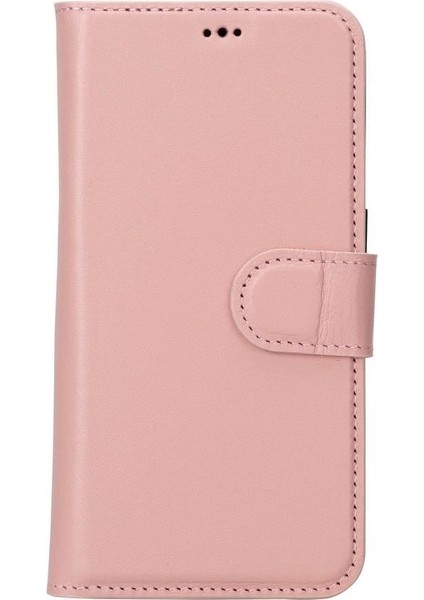 Apple iPhone 15 Pro Uyumlu Deri Cüzdanlı Kılıf Mwwn Nu2 Pembe fırsatları