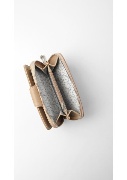 Orta Boy Kadın Cüzdan - 65306 - Bej modelleri