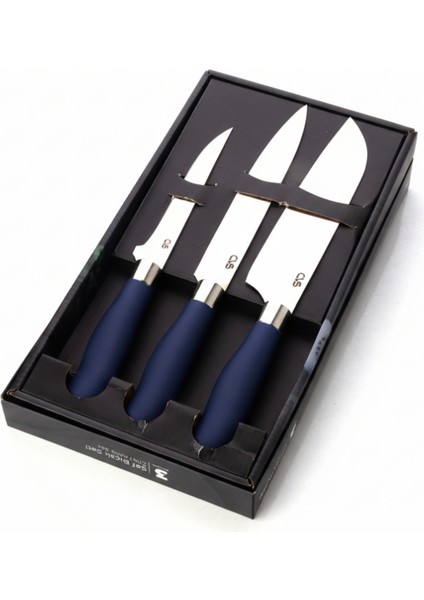 Sürmene Doğrama Lacivert Baba Şef Paslanmaz Çelik Bıçak Seti (3lü) fiyatları