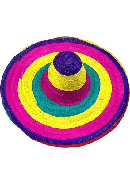 Sombrero Meksika Şapkası Renkli Örme Hasır Yetişkin Boy indirimleri