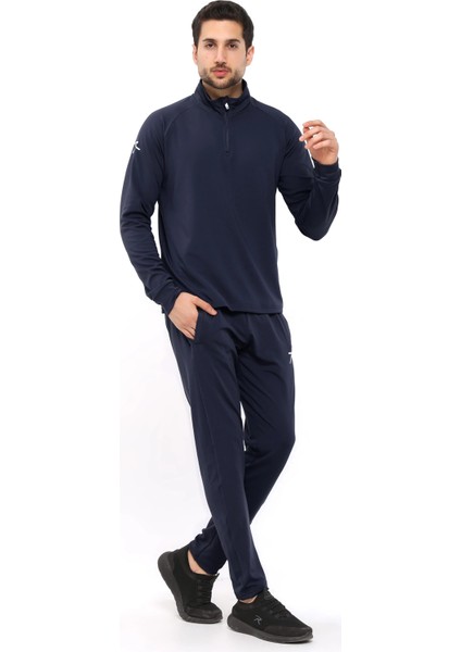 Yarım Fermuarlı Eşofman Altus Lacivert modelleri